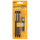 Mechanical Pencil Starter Kit - Prefilled Pencils, Includes 12 Pieces Of 0.7 Mm Lead Refills, 3 Pack