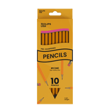 #2 HB Woodcased Pencils - Pre-sharpened, Yellow, 10-count
