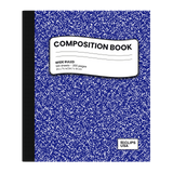 Blue Marble Composition Notebook - Wide-ruled, 7.5 X 9.8 Inches, 100 Sheets