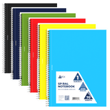 APEX 1-Subject Spiral Notebook - Assorted Colors, Wide-ruled, 70 Sheets