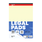 Legal Pad - 8.5 X 11 Inches, Ruled, 50 Canary Micro-perforated Sheets